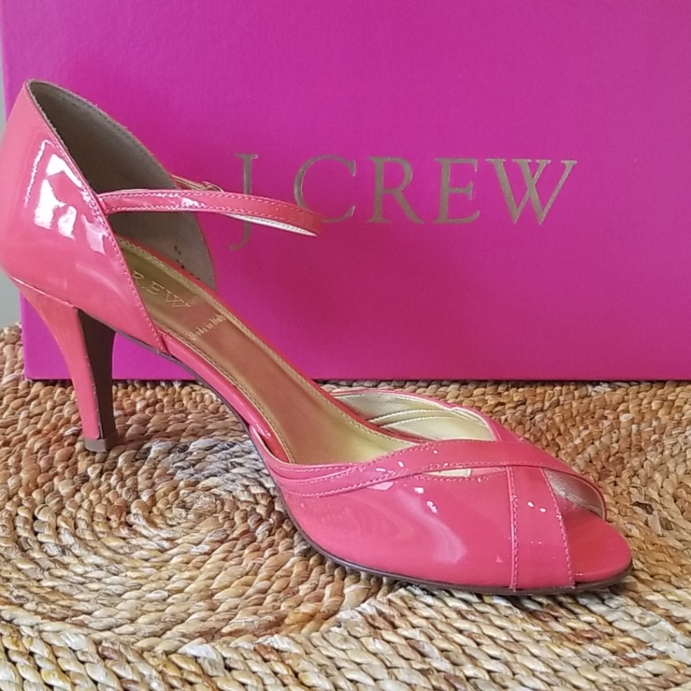 JCrew Alessia Patent Leather Heels
